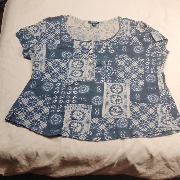 Chaps women's 1/4 sleeved top size 2X - Picture 1 of 9